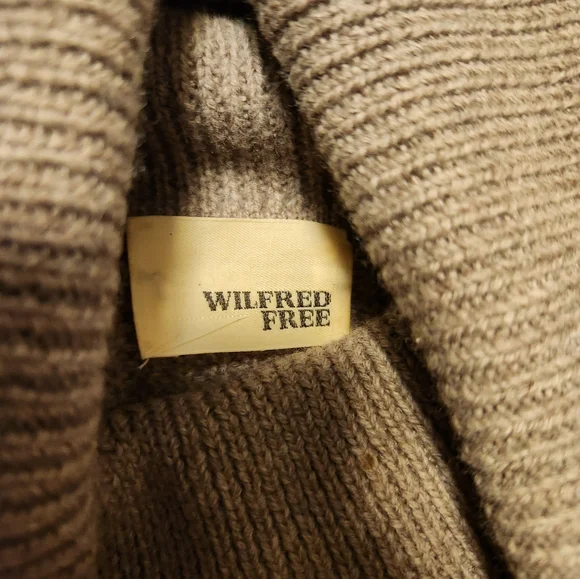 Taupe Wilfred Free Bianca Wool Turtleneck Sweater Dress - Picture 3 of 6